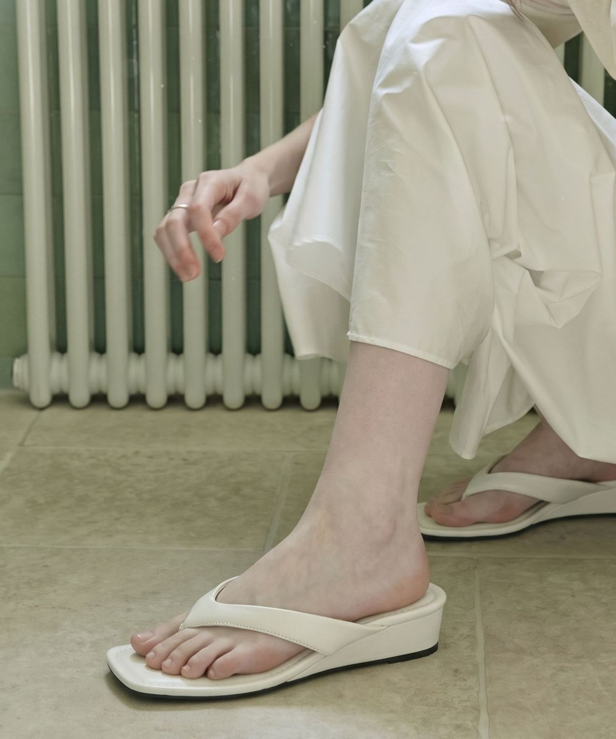 스퍼(SPUR) Vlog Flipflop Mule Sandal 플립플랍 뮬 샌들 5.5cm  -WS9060 (3color)