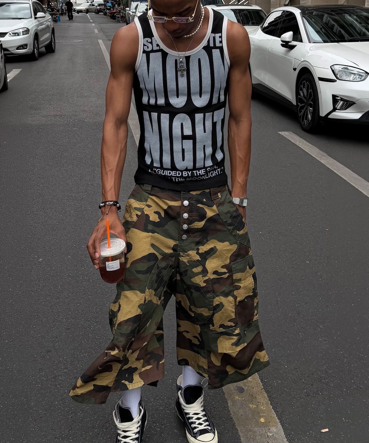 스팁(STEEPC) Tuesday*Camouflage bermuda pants