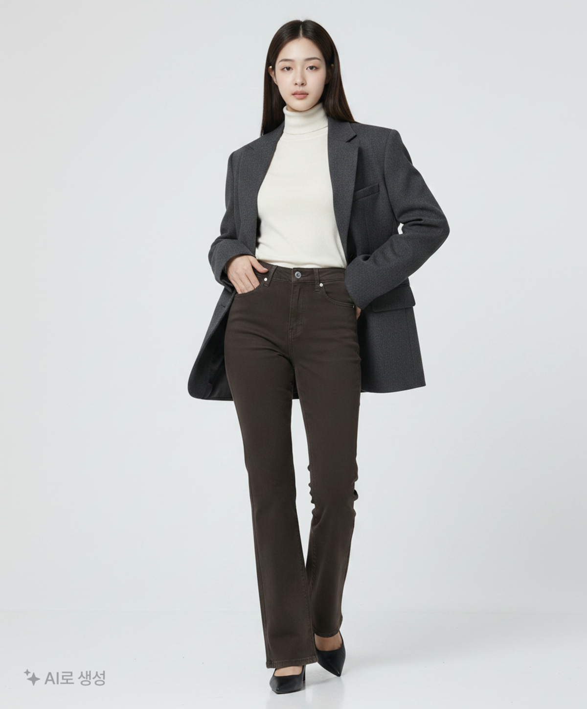 망고(MANGO) 청/데님 팬츠 34