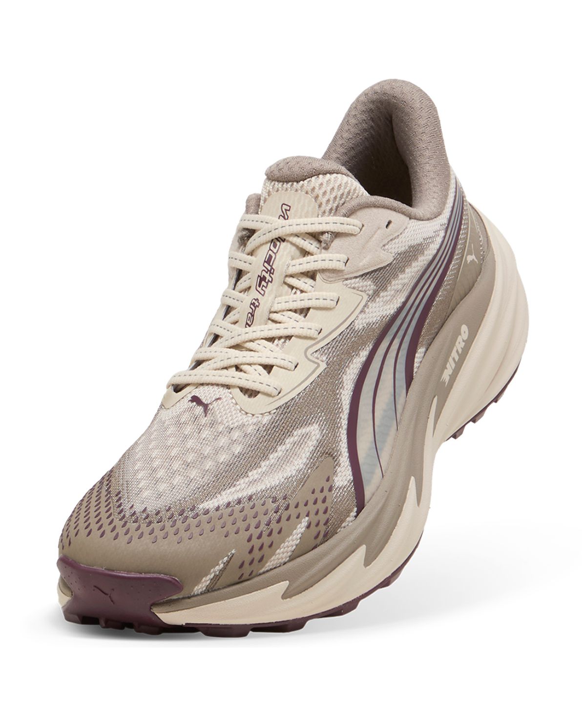 푸마(PUMA) 벨로시티 나이트로 트레일 우먼스 - 실버 포그-루비 느와르-무스 그레이 / 312951-07