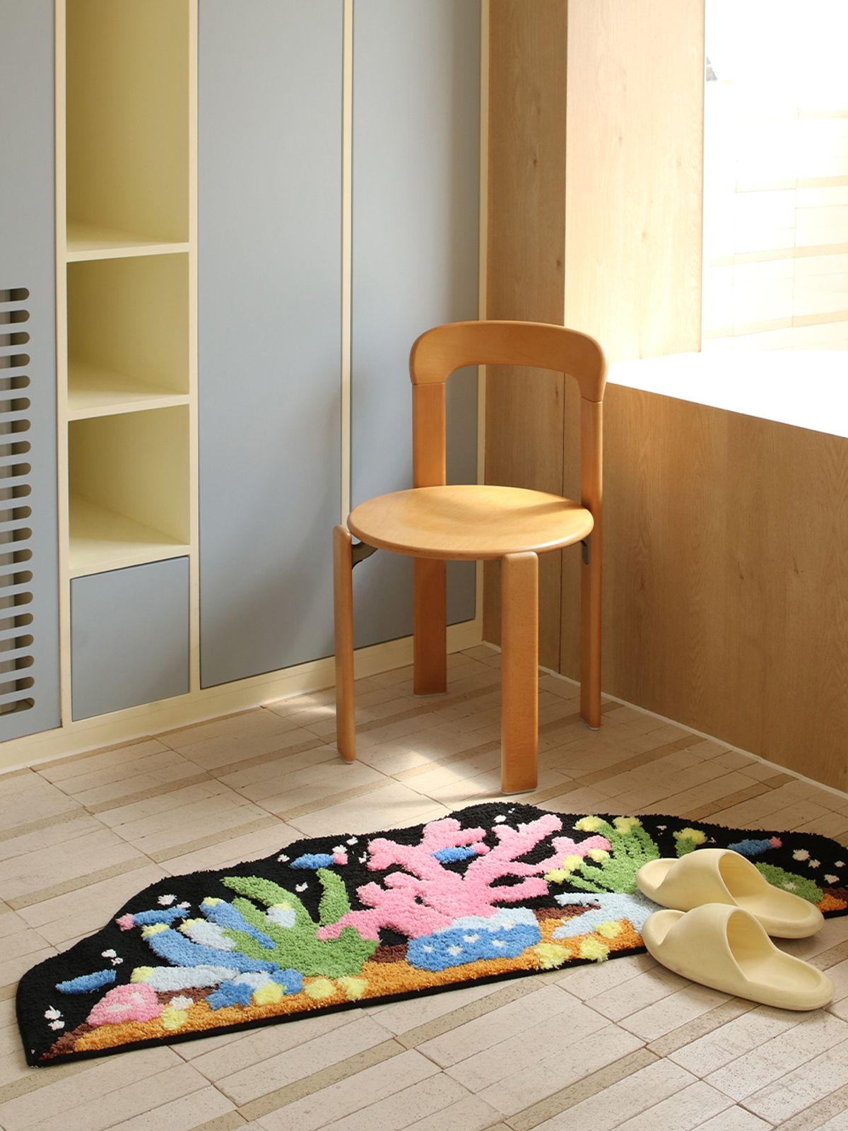 바이빔(BUYBEAM) 언더더씨 터프팅 자카드 산호초 발매트 러그 앤 매트