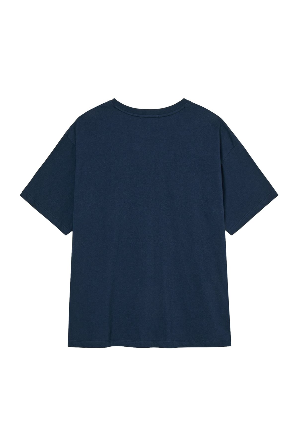 다이닛(DEINET) APPLICATION STITCH T-SHIRT IN NAVY