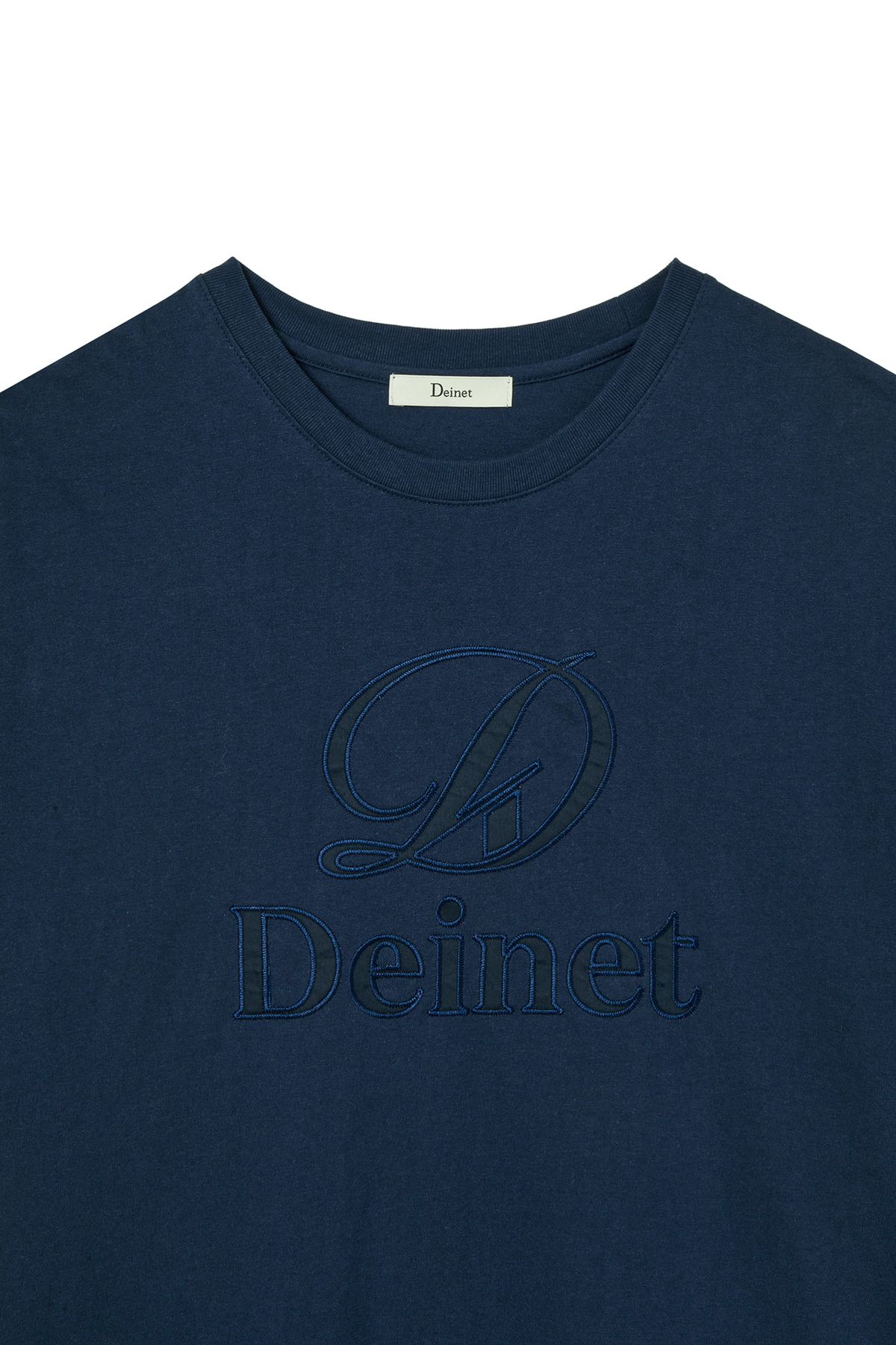 다이닛(DEINET) APPLICATION STITCH T-SHIRT IN NAVY