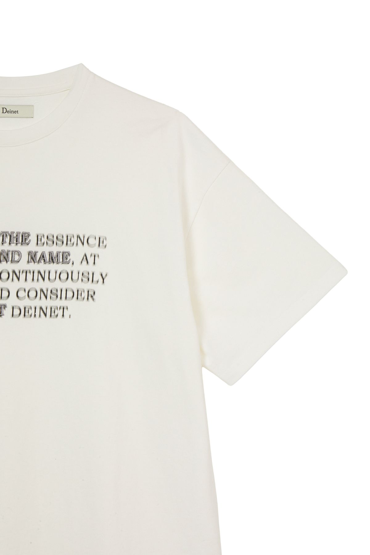 다이닛(DEINET) LETTERING T-SHIRT IN WHITE