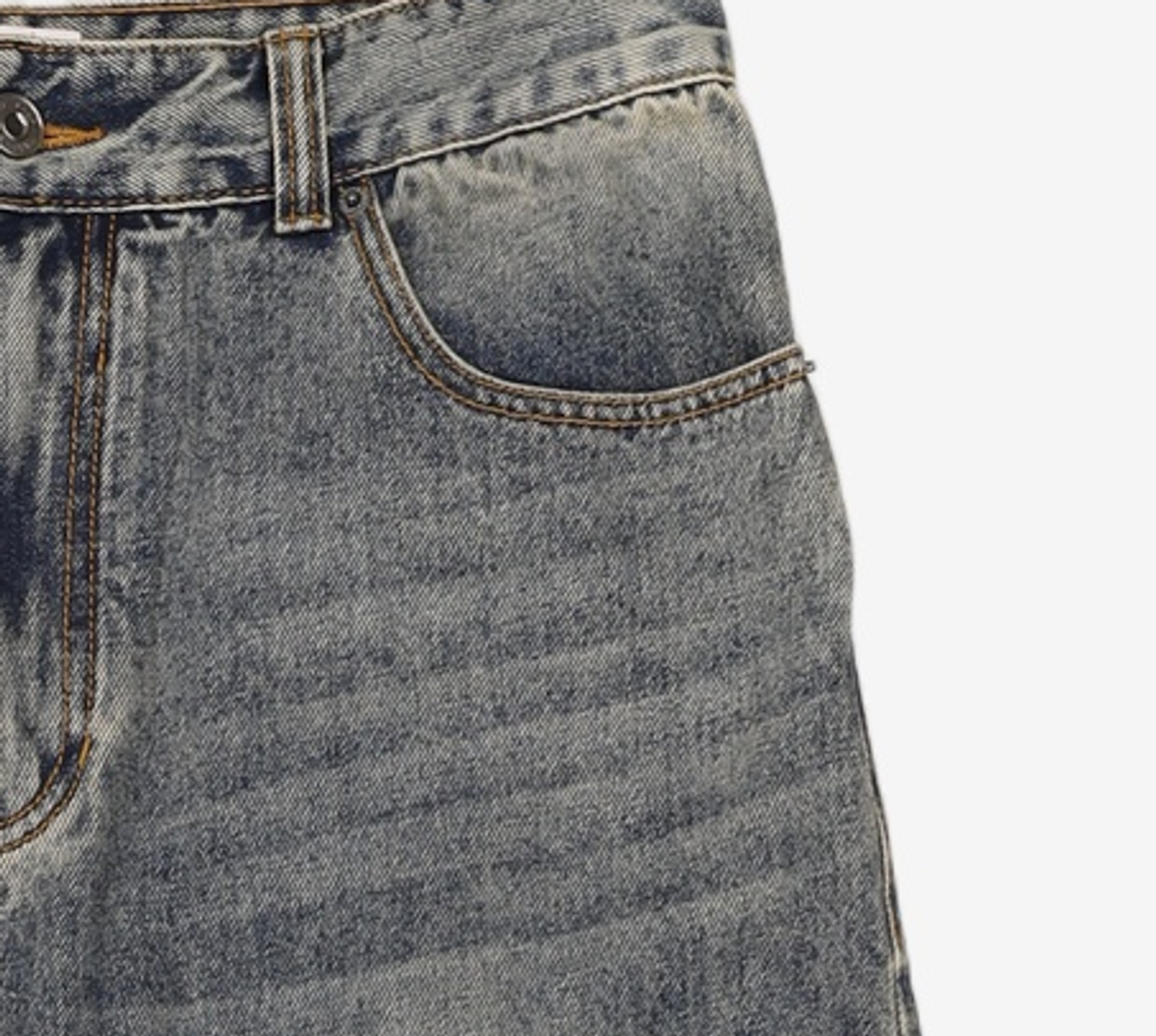 이스트서비스샵(eastserviceshop) Crease Washing Denim Pants - Indigo 48