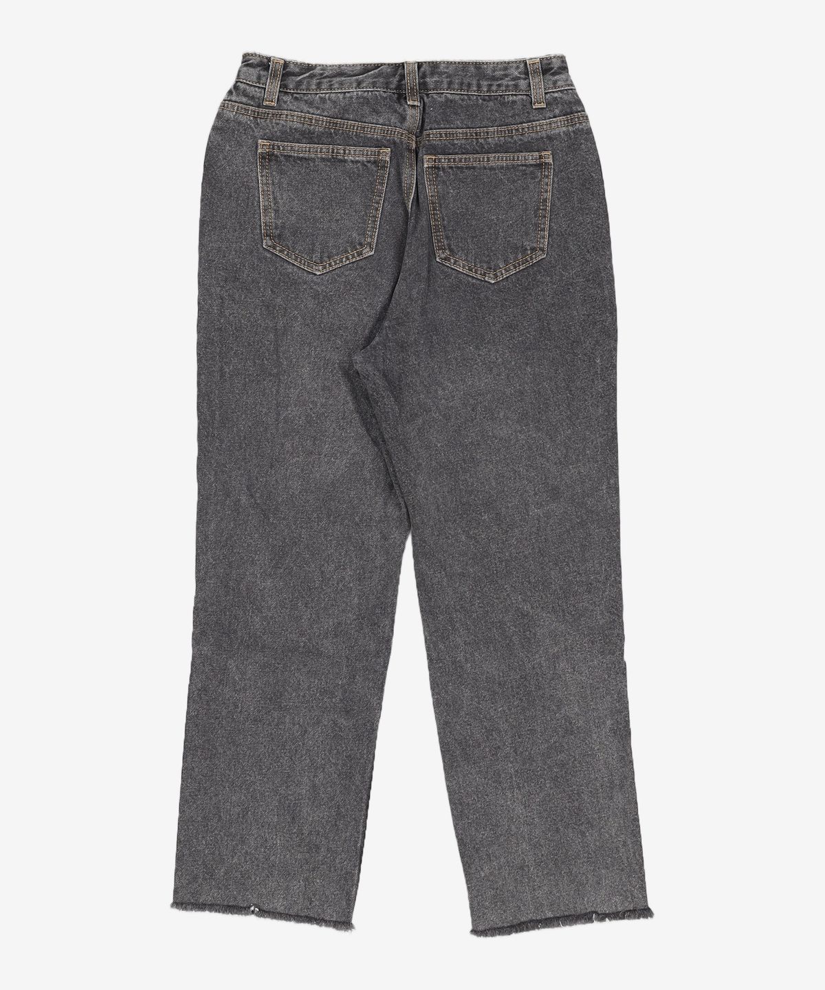 미쏘(MIXXO) 밑단데끼 세미크롭 일자핏 데님 MIWTJCV27J 24