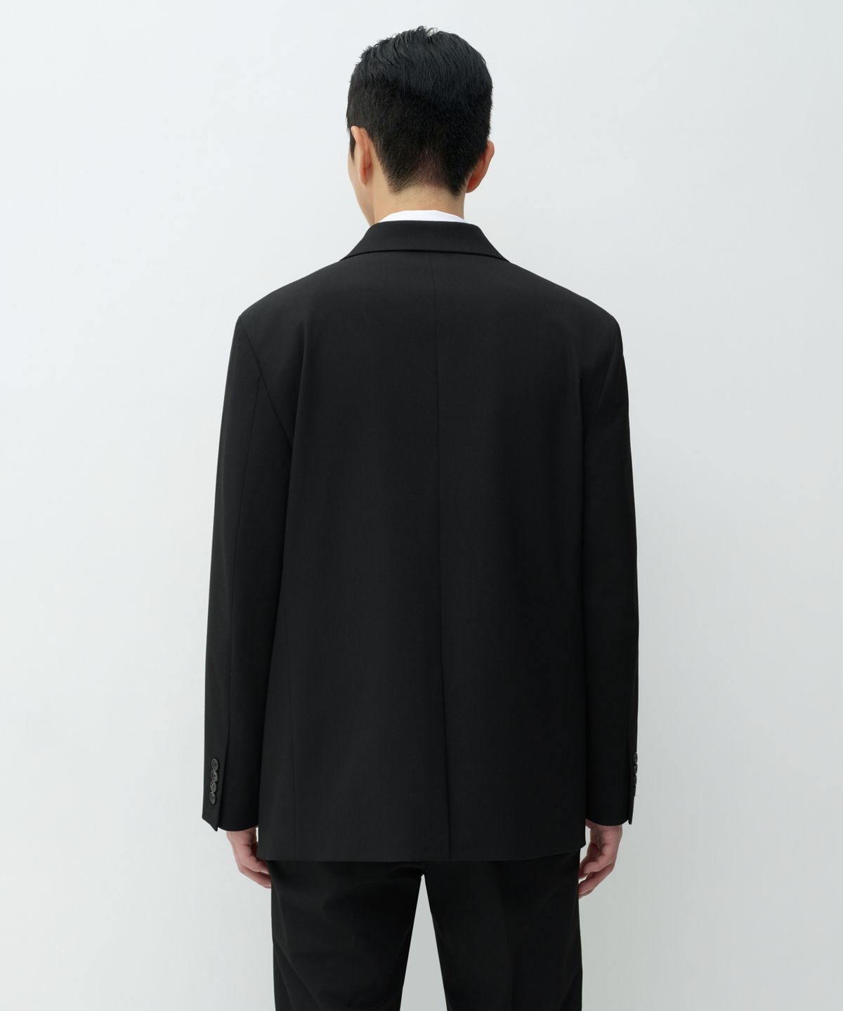 무신사 스탠다드(MUSINSA STANDARD) 오버사이즈 더블 브레스티드 블레이저 [블랙]