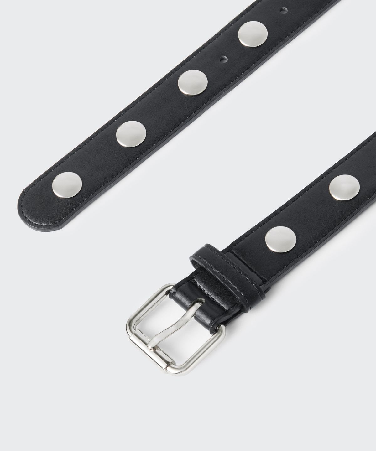 무신사 스탠다드 우먼(MUSINSA STANDARD WOMAN) 우먼즈 신세틱 레더 버튼 스터드 벨트_30mm