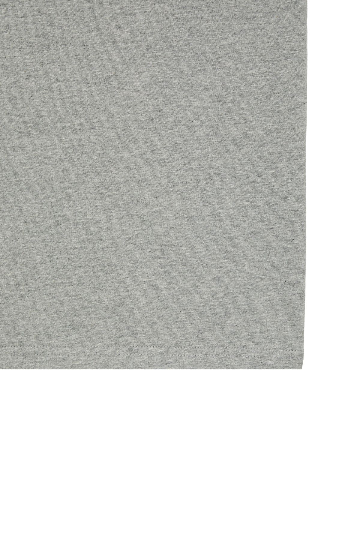 다이닛(DEINET) LETTERING T-SHIRT IN MELANGE GREY