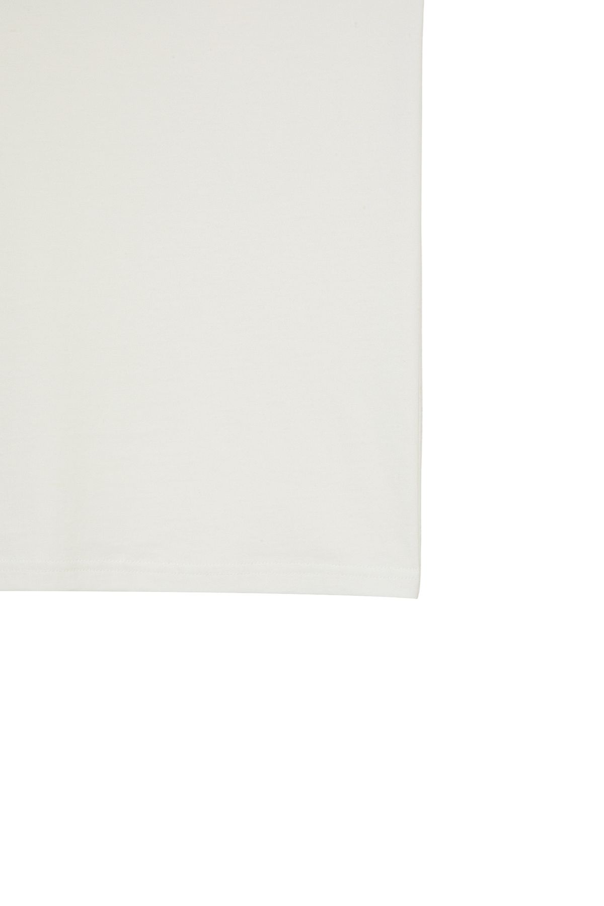 다이닛(DEINET) BRUSHED STITCH POINT REGULAR T-SHIRT IN WHITE
