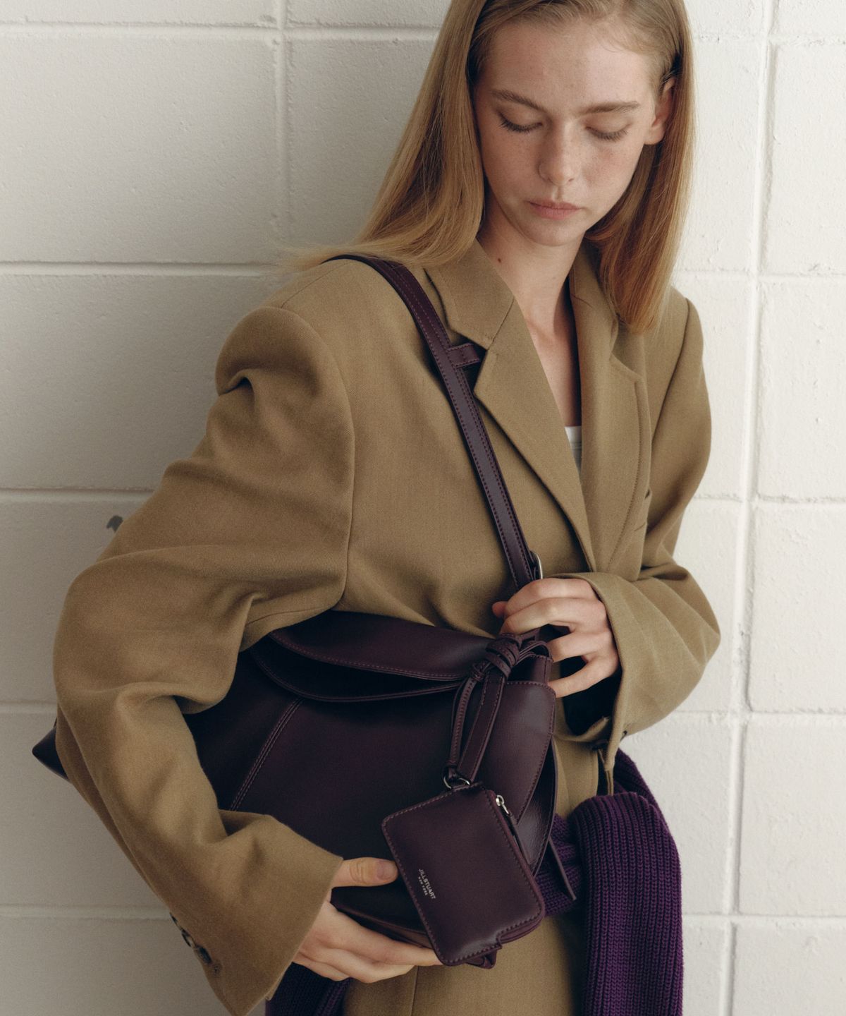 질스튜어트액세서리(JILLSTUART ACC) [PLIÉ] 플리에 가죽 숄더 M 3color