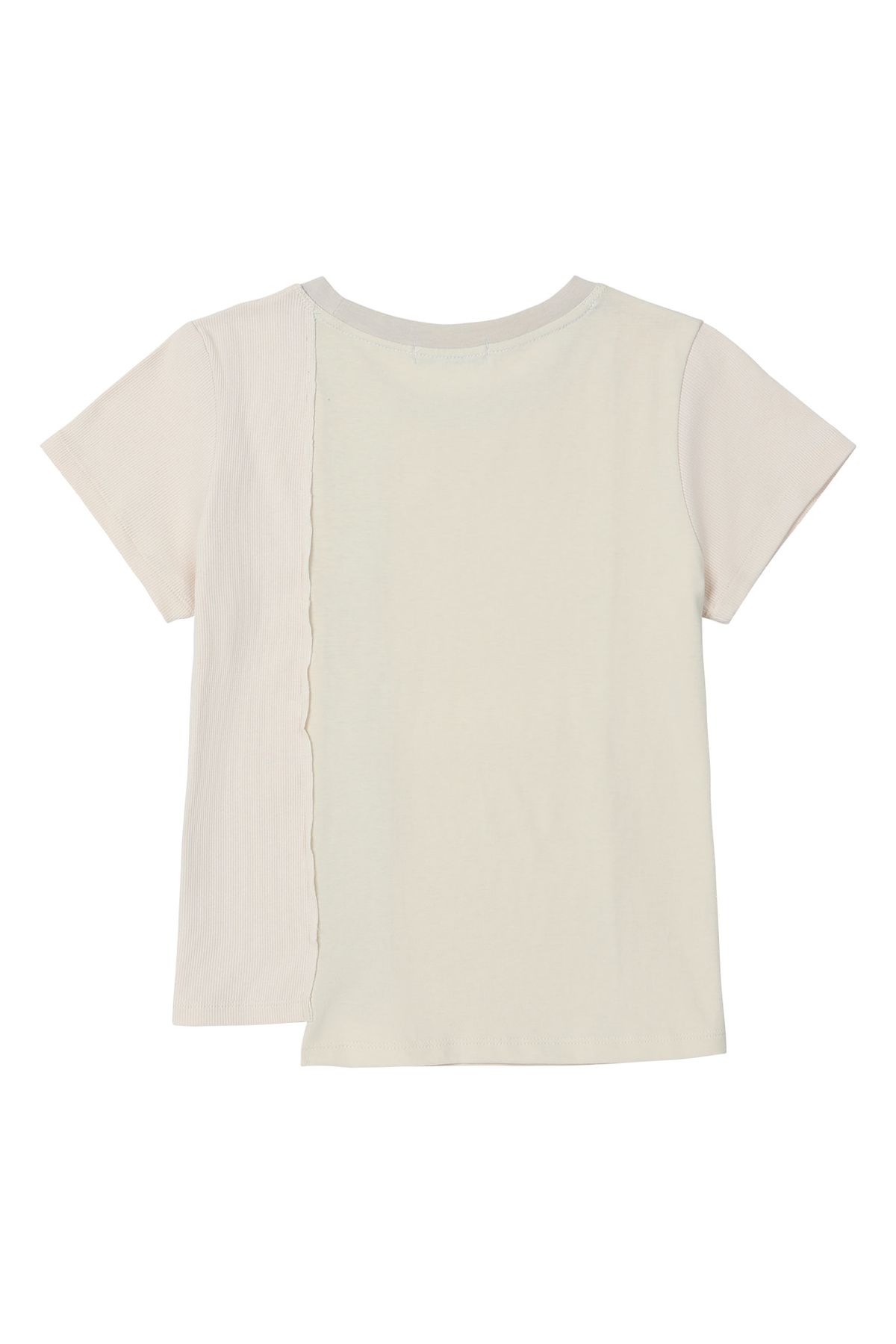 다이닛(DEINET) CONTRAST T-SHIRT IN BEIGE