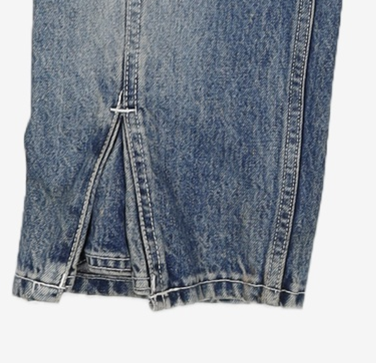 데케트(DECET) Folding Hem Straight Jeans DCPT018Blue 32