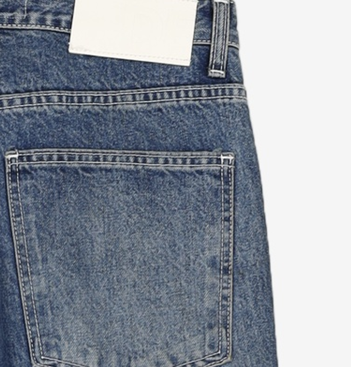 데케트(DECET) Folding Hem Straight Jeans DCPT018Blue 32