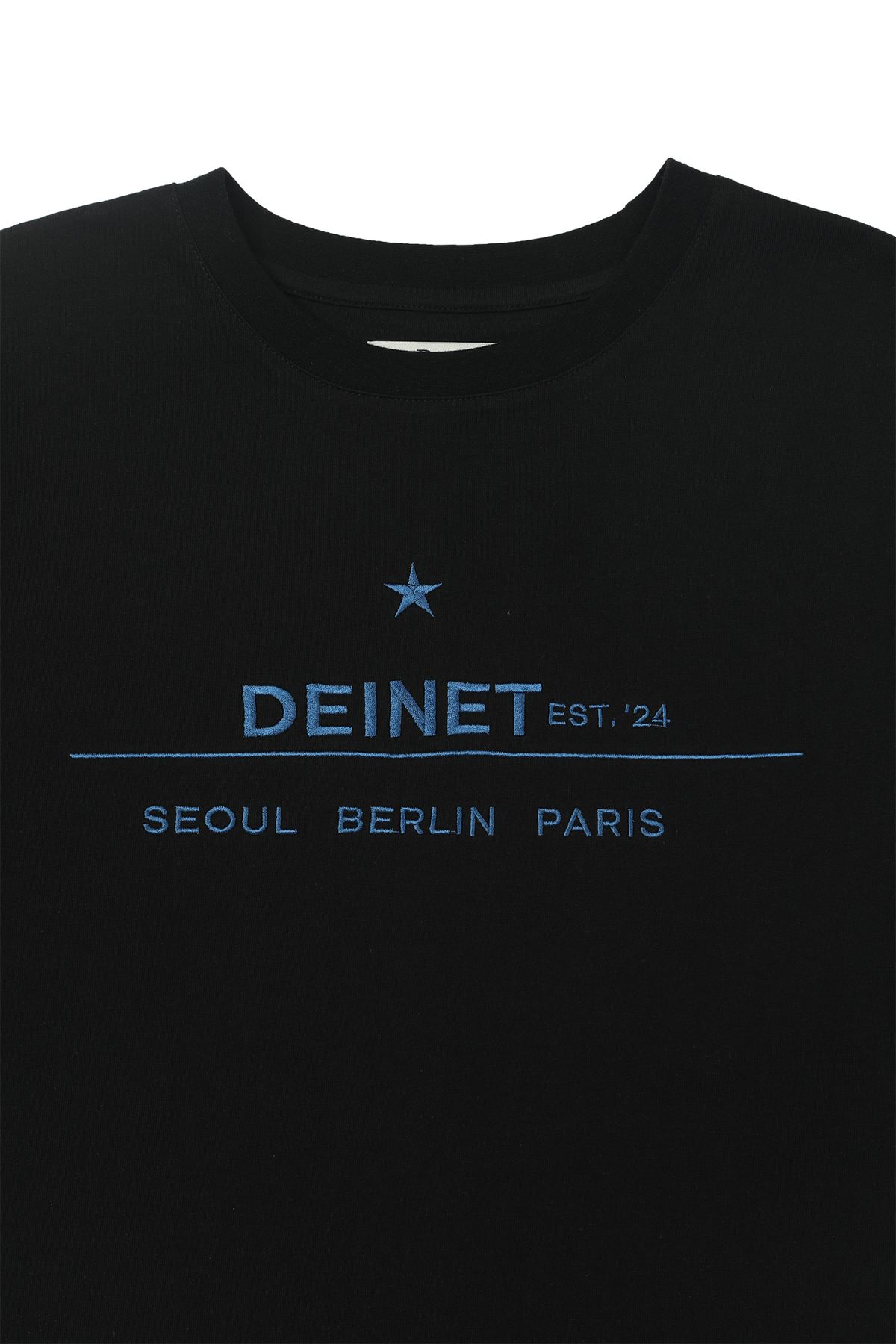 다이닛(DEINET) LOGO CITY T-SHIRT IN BLACK