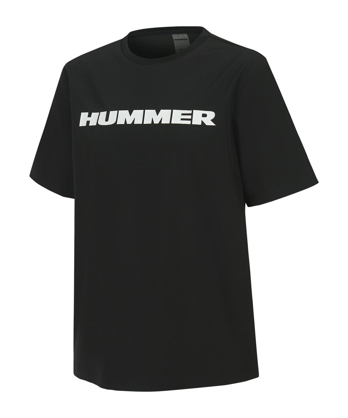험머(HUMMER) 우먼 H1 시그니처 로고 쿨 반팔 티셔츠 블랙