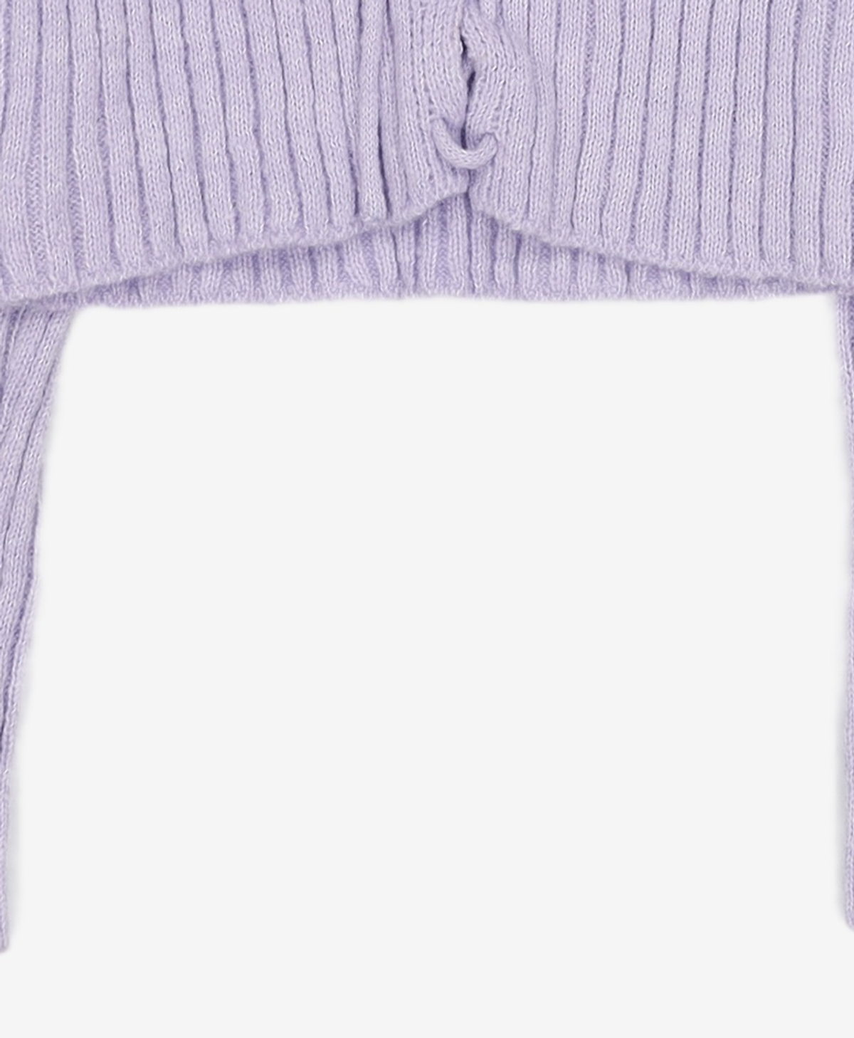 미쏘(MIXXO) 레이스업 골지 가디건_MIWCKE118T M
