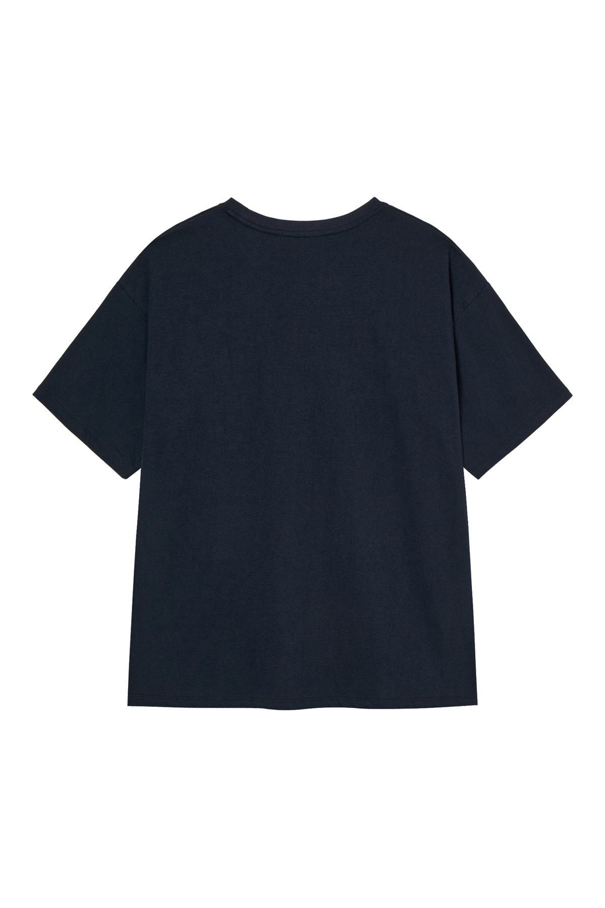 다이닛(DEINET) D LETTERING GRAPHIC OVERSIZED T-SHIRT IN NAVY