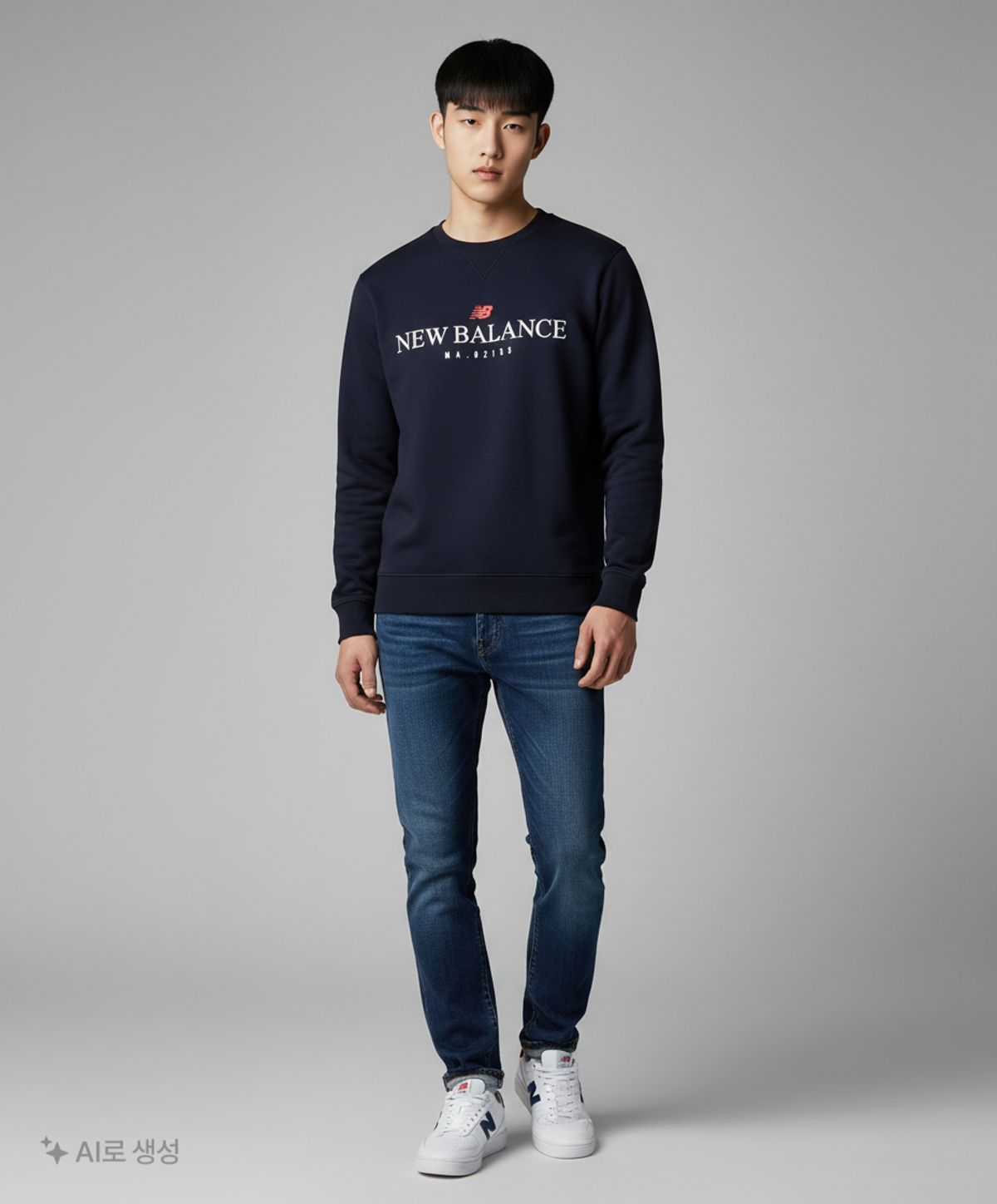 뉴발란스(NEW BALANCE) 맨투맨/스웨트셔츠 100
