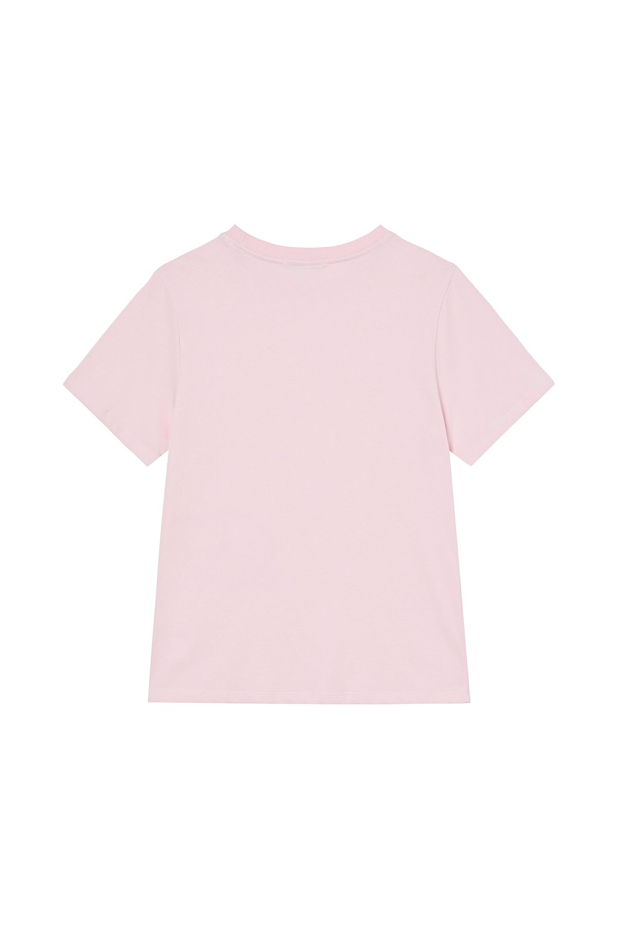 다이닛(DEINET) DOT D LOGO T-SHIRT IN LIGHT PINK