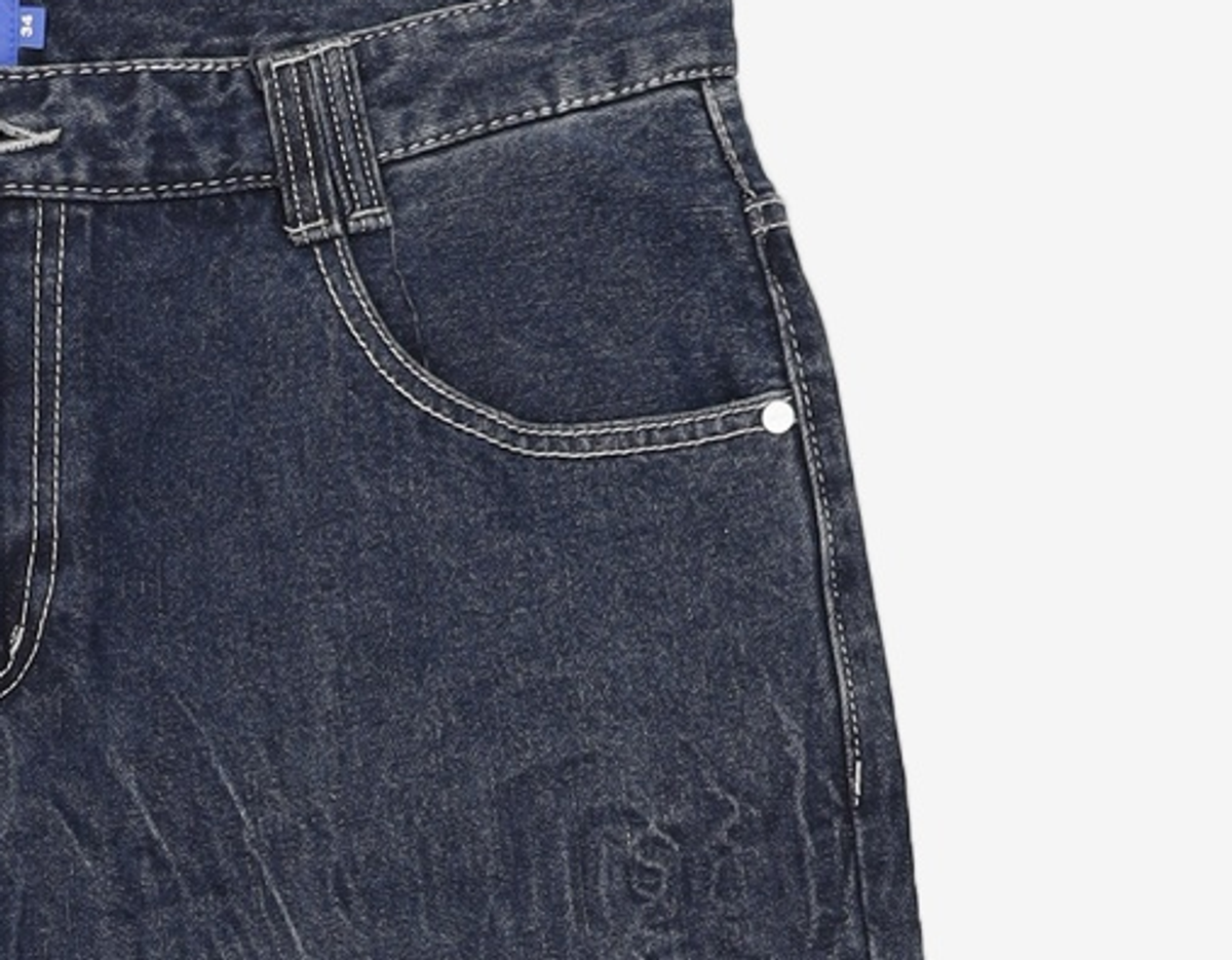 데케트(DECET) Mid Rise Wide Jeans DCPT027AshBlack 34