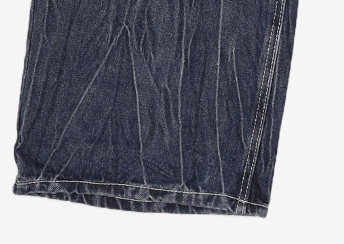 데케트(DECET) Mid Rise Wide Jeans DCPT027AshBlack 34
