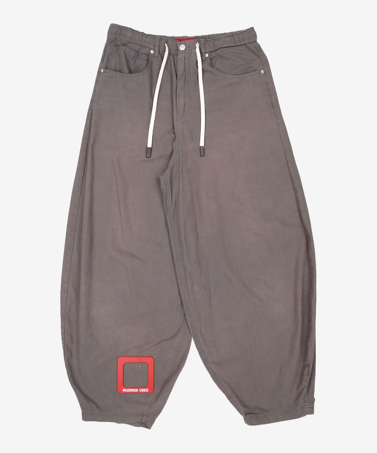 기철(KICHUL) EASY OR EASY BALLOON PANTS (DARK GREY) FREE