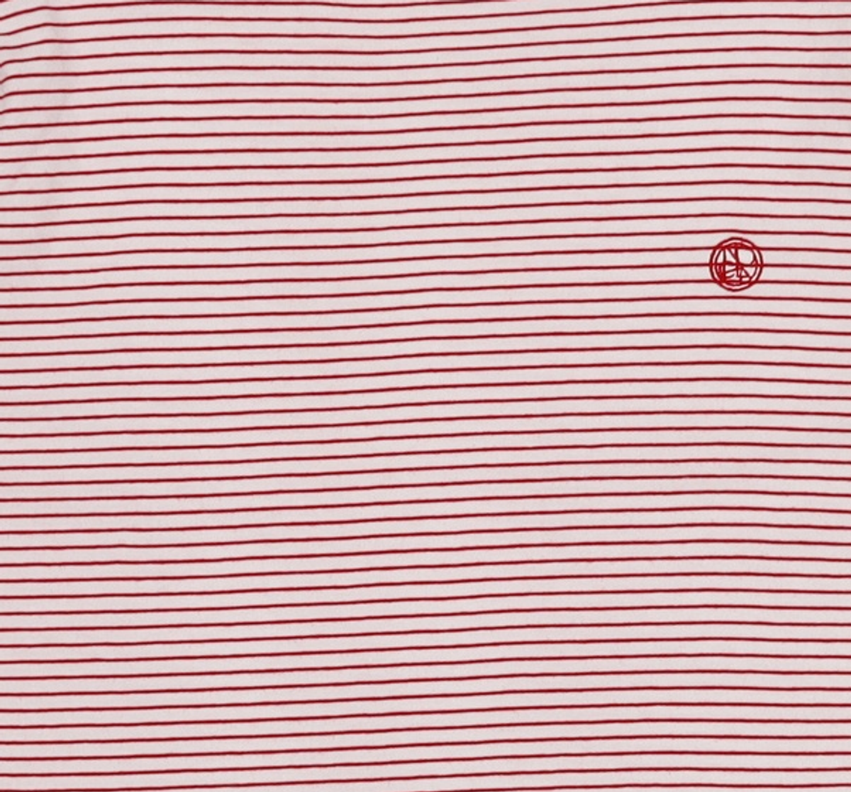 논로컬(NONLOCAL) Volume Sleeve Logo Stripe T-shirt - Red FREE