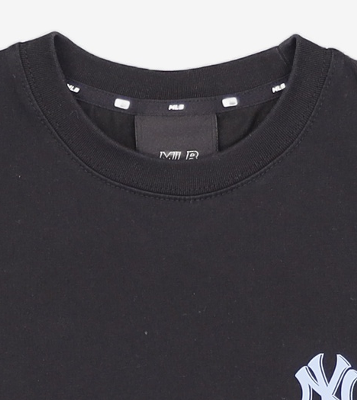엠엘비(MLB) 로고 베이직 반팔 티셔츠 NY (BLACK) XS