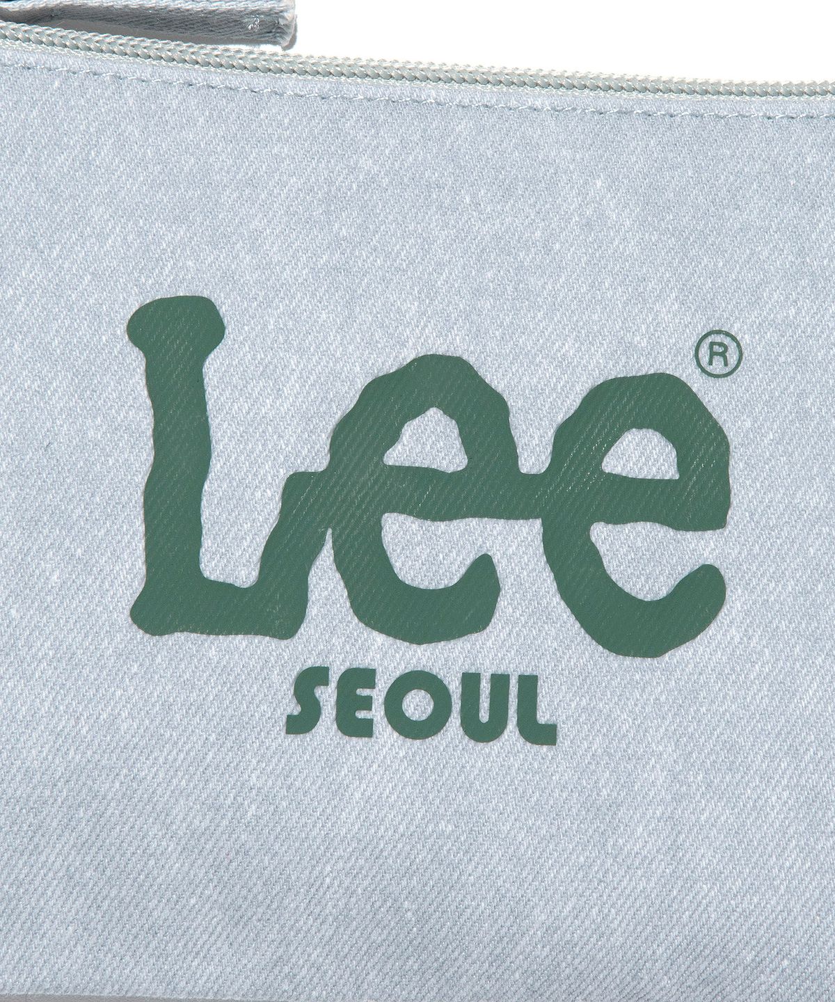 리(LEE) 서울 빅 트위치 로고 파우치 인디고 라이트