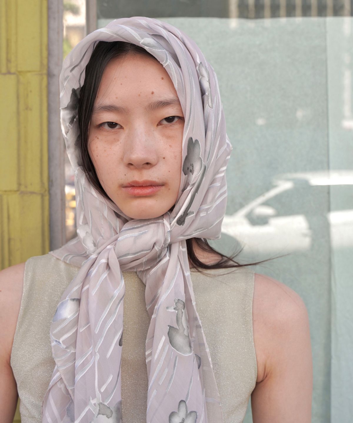 누아누(NUUANU) Aeria Scarf_Ash