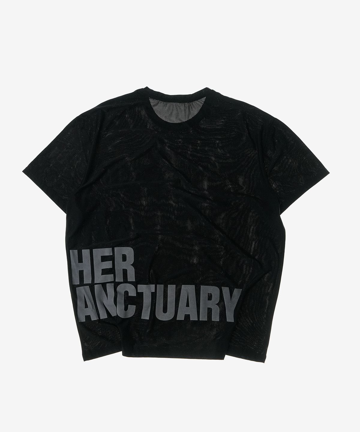 타스 (디아더생츄어리)(TAS (THEATHERSANCTUARY)) 오리진 빅로고 메쉬 반팔 티셔츠 (블랙)