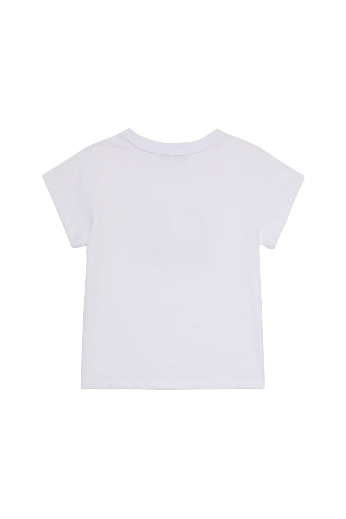 다이닛(DEINET) SIGNATURE LOGO SLIM T-SHIRT IN WHITE
