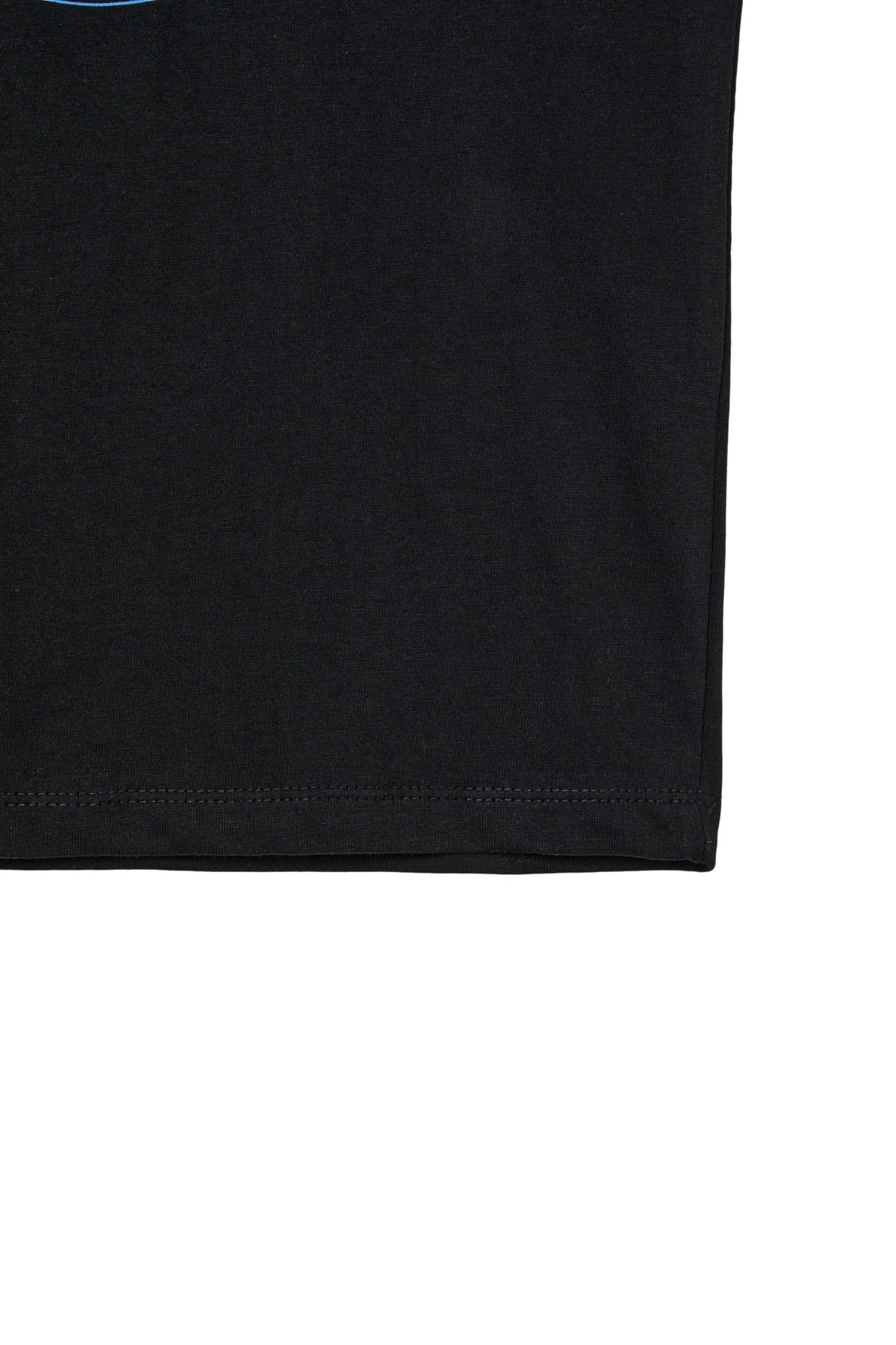 다이닛(DEINET) SIGNATURE LOGO SLIM T-SHIRT IN BLACK