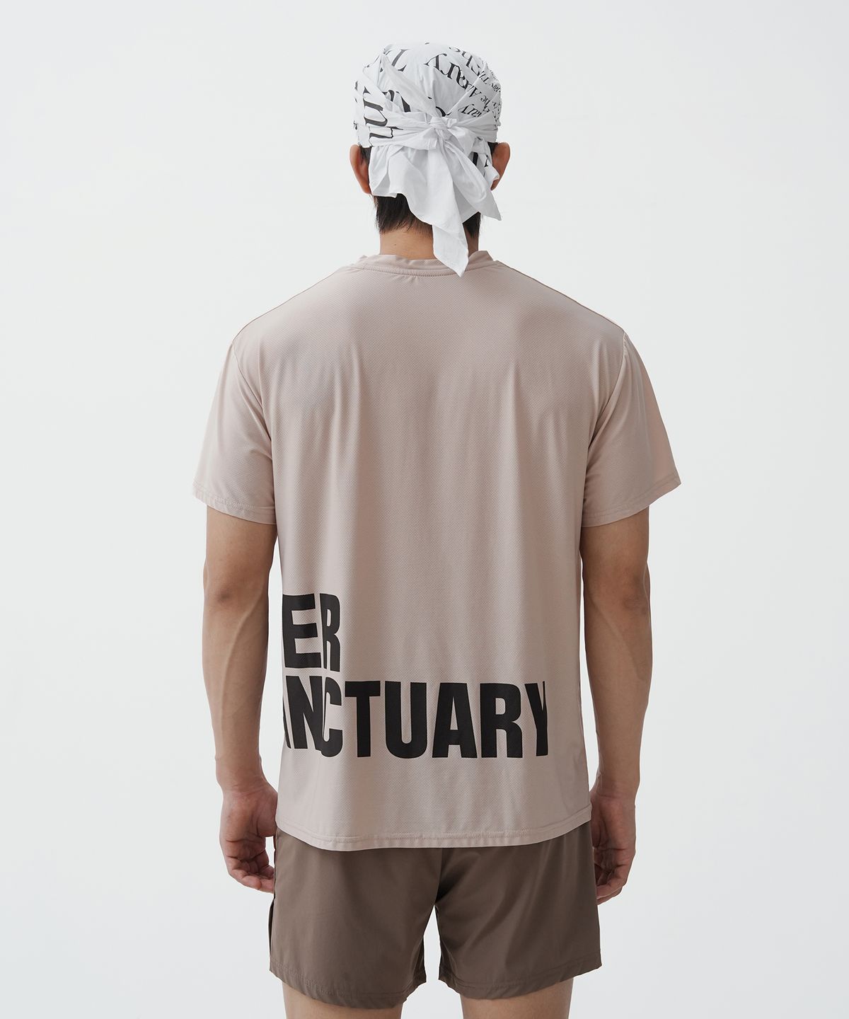 타스 (디아더생츄어리)(TAS (THEATHERSANCTUARY)) 오리진 빅로고 메쉬 반팔 티셔츠 (베이지)