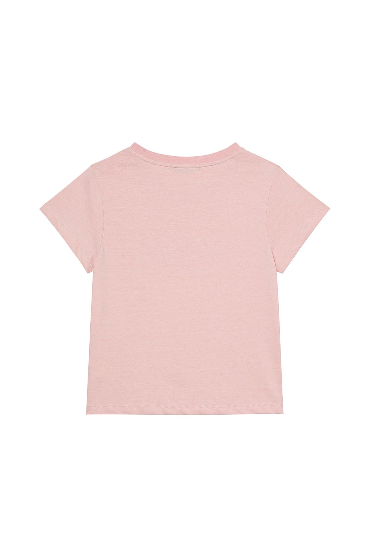 다이닛(DEINET) SPRAY LOGO PIGMENT T-SHIRT IN LIGHT PINK