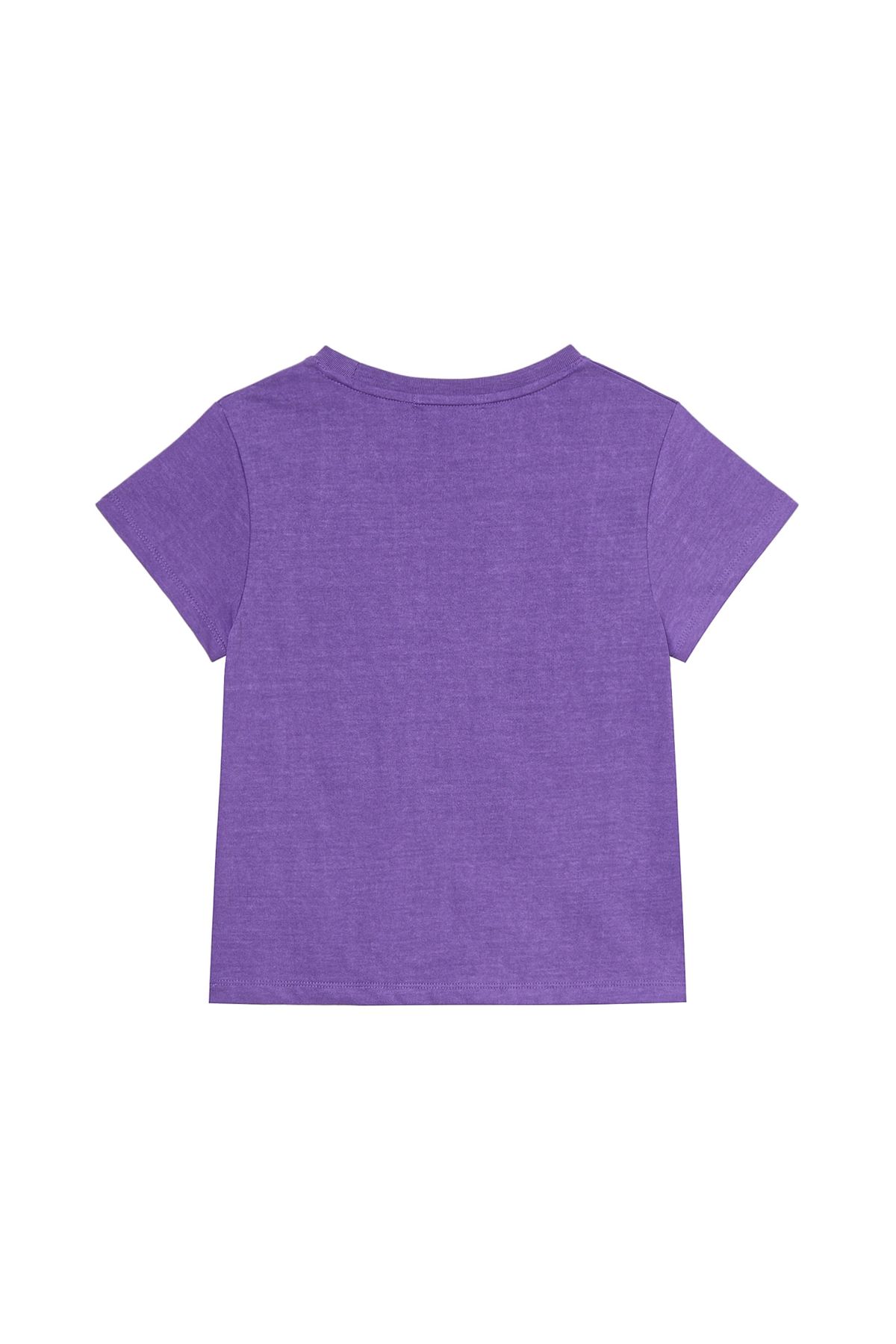 다이닛(DEINET) SPRAY LOGO PIGMENT T-SHIRT IN PURPLE