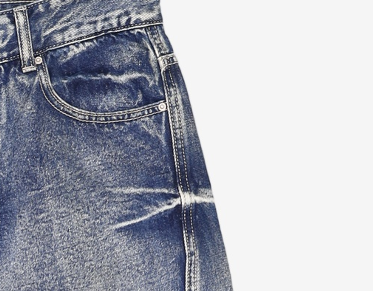 메종미네드(MAISON MINED) [SET] GRAPIC T-SHIRTS + PINCH DENIM PANTS 46