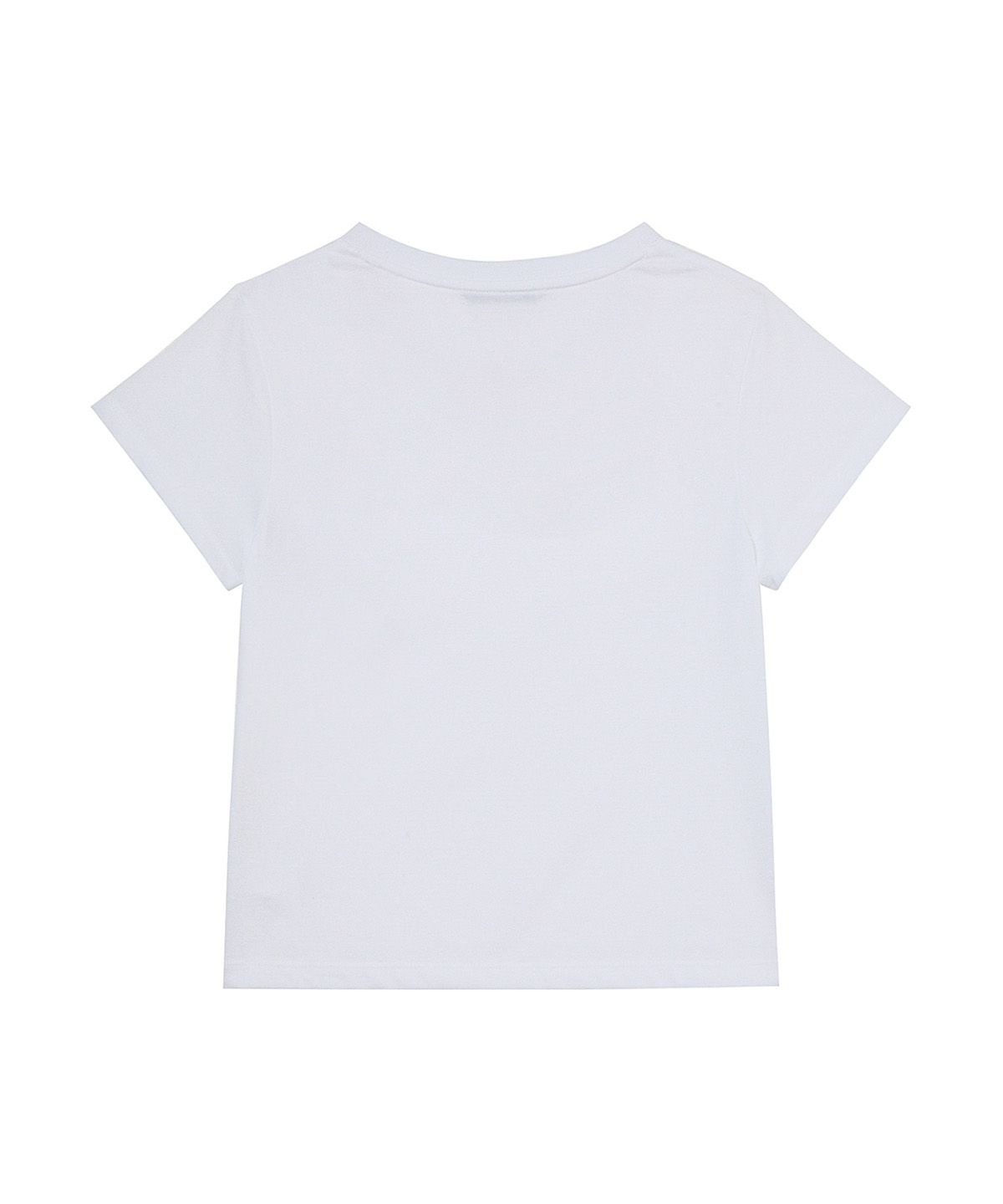 다이닛(DEINET) SPRAY LOGO PIGMENT T-SHIRT IN WHITE