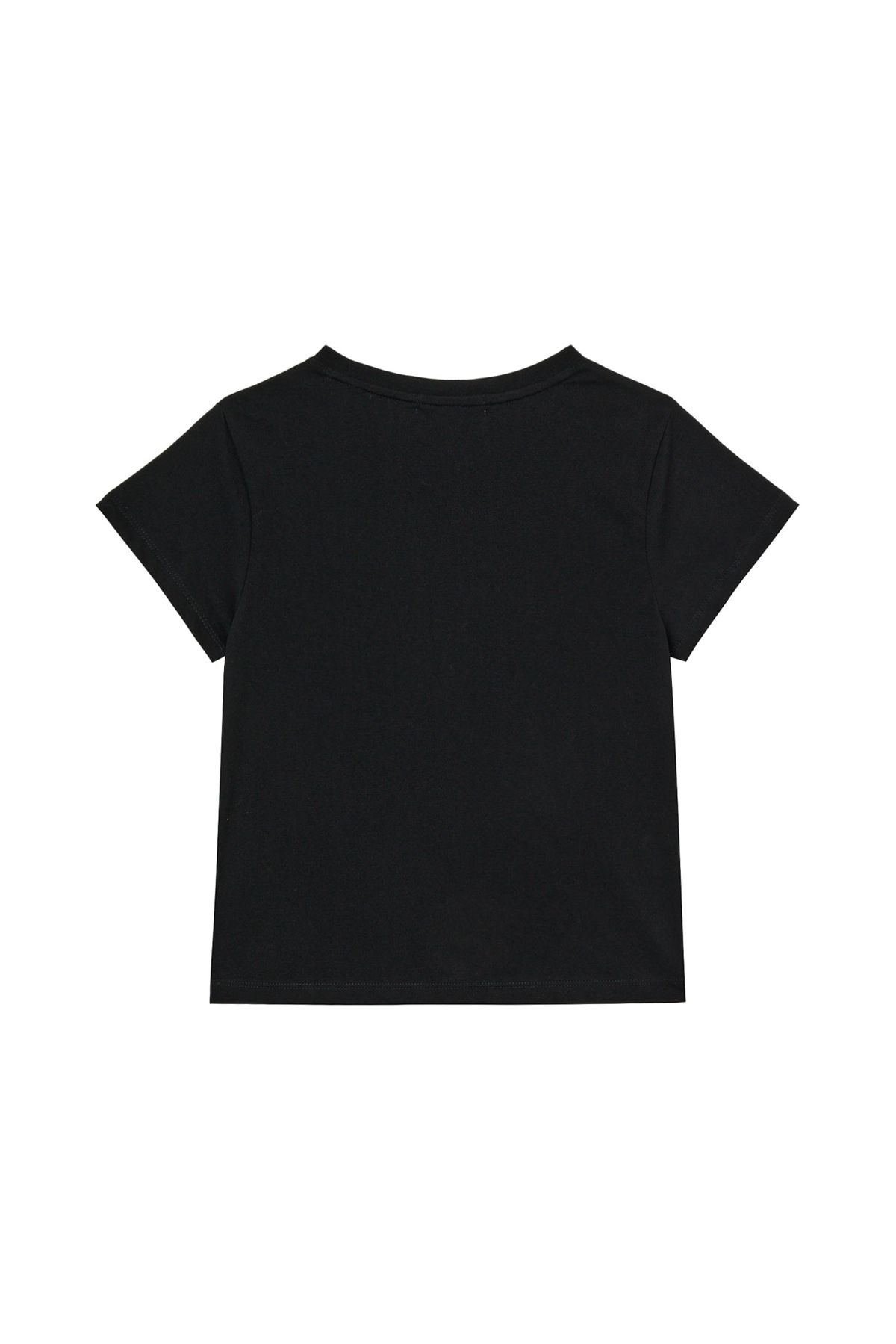 다이닛(DEINET) SPRAY LOGO PIGMENT T-SHIRT IN BLACK