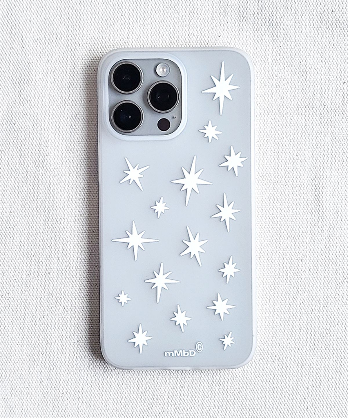 메모리즈바운더리(MEMORIESBOUNDARY) Stellar Scatter Phone Case WH (Matte Clear Jelly)