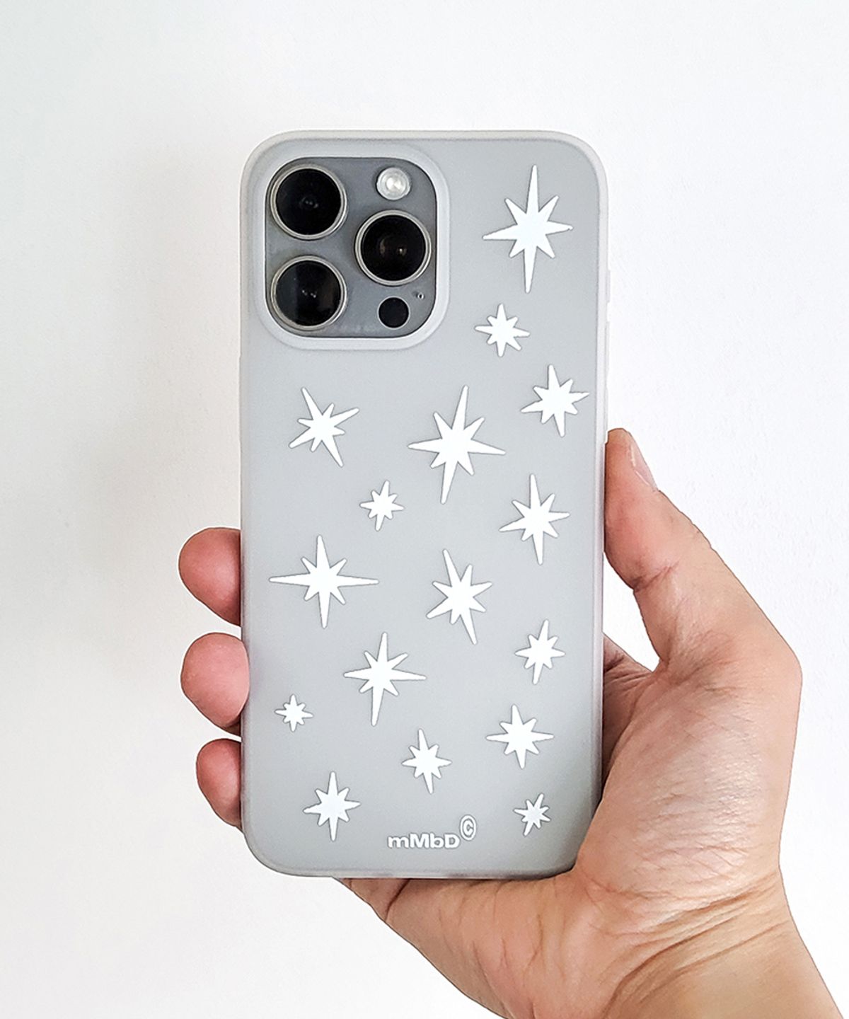 메모리즈바운더리(MEMORIESBOUNDARY) Stellar Scatter Phone Case WH (Matte Clear Jelly)
