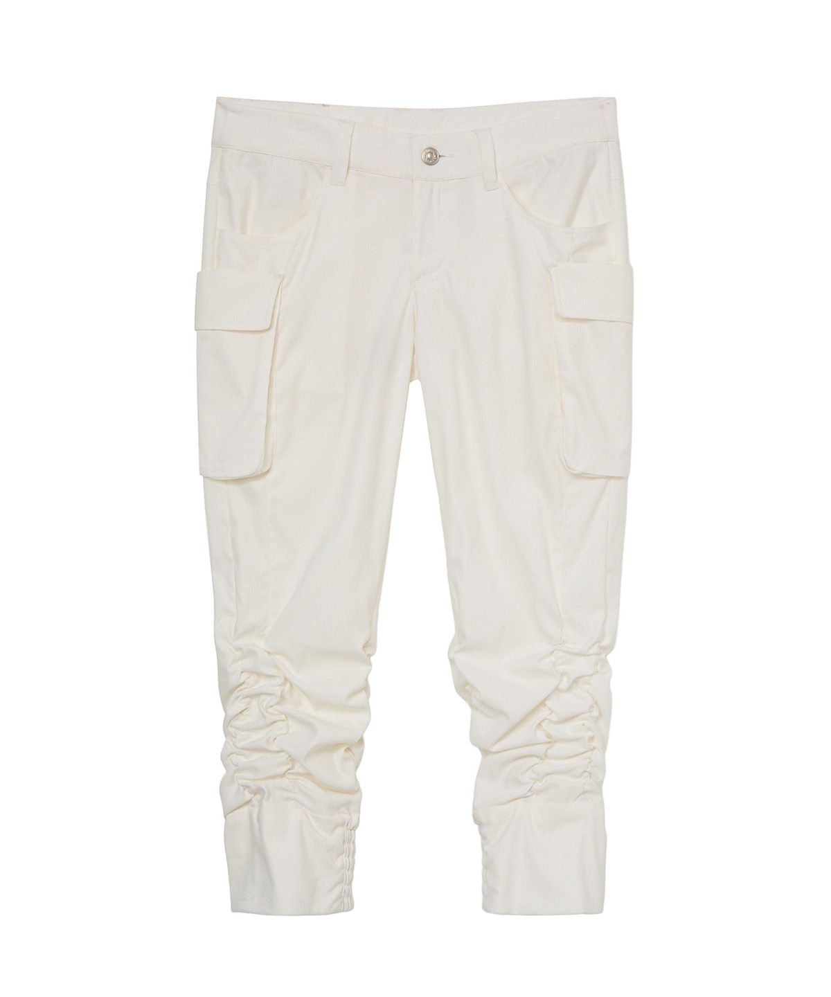 다이닛(DEINET) CARGO CAPRI PANTS IN WHITE