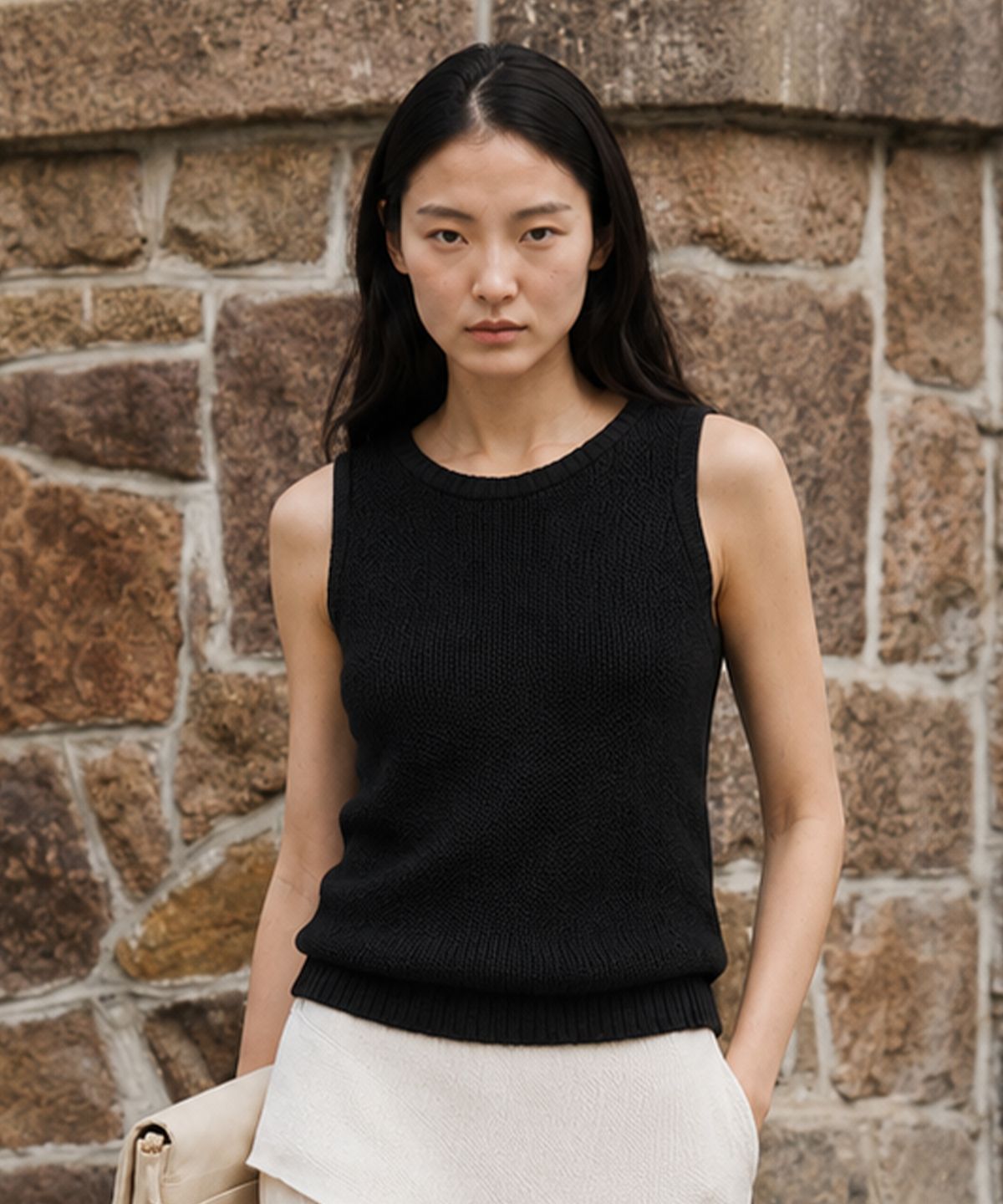 킴도(KIMDOH) Noma Knit Top - Ivory