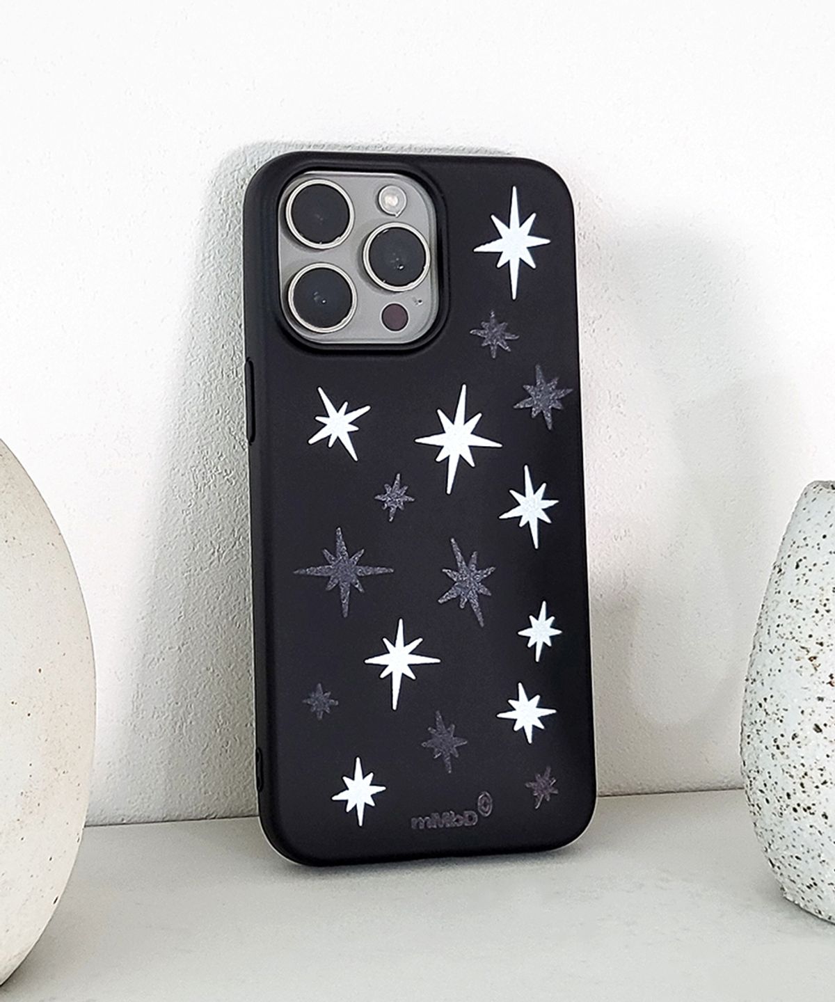메모리즈바운더리(MEMORIESBOUNDARY) Stellar Scatter Phone Case Mix (Black Jelly)