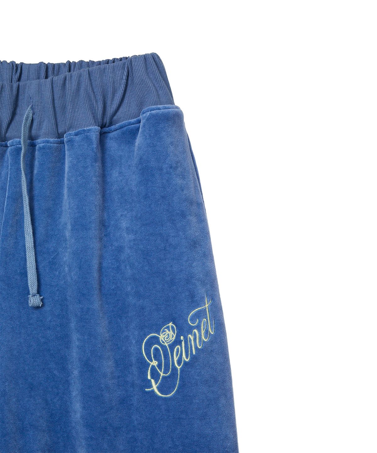 다이닛(DEINET) ROSE TYPO CAPRI JOGGER PANTS IN BLUE