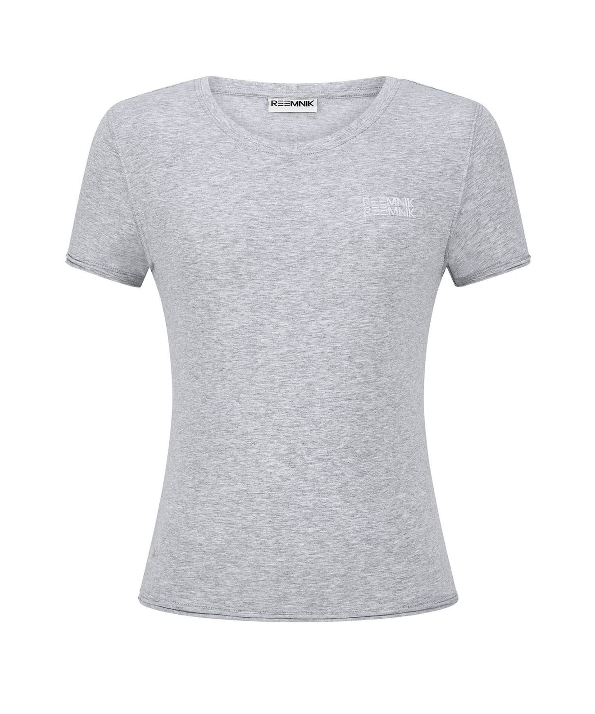 림닉(REEMNIK) MUTE BLANK SHORT-SLEEVED T-SHIRT [MELANGE GRAY]