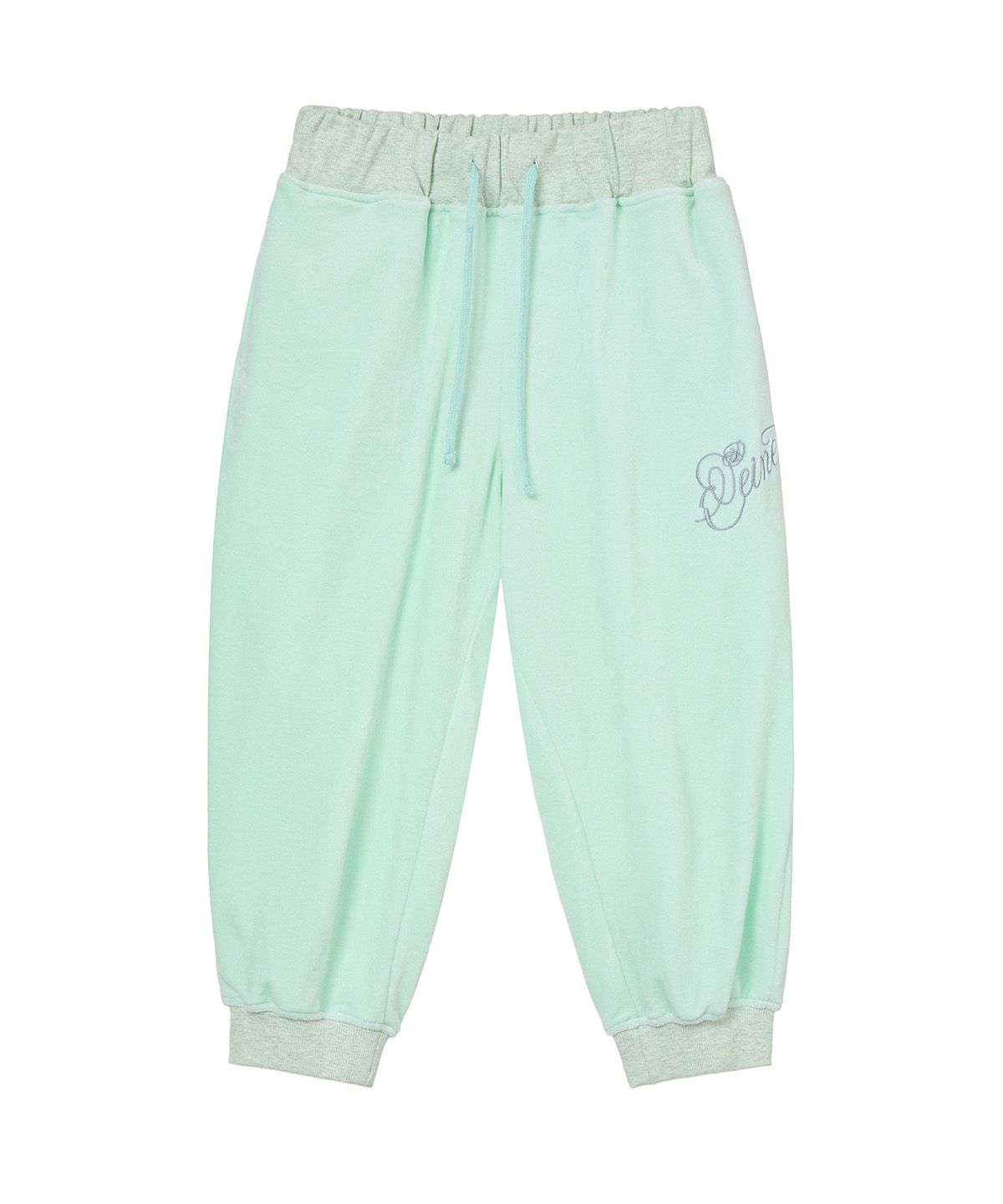 다이닛(DEINET) ROSE TYPO CAPRI JOGGER PANTS IN MINT