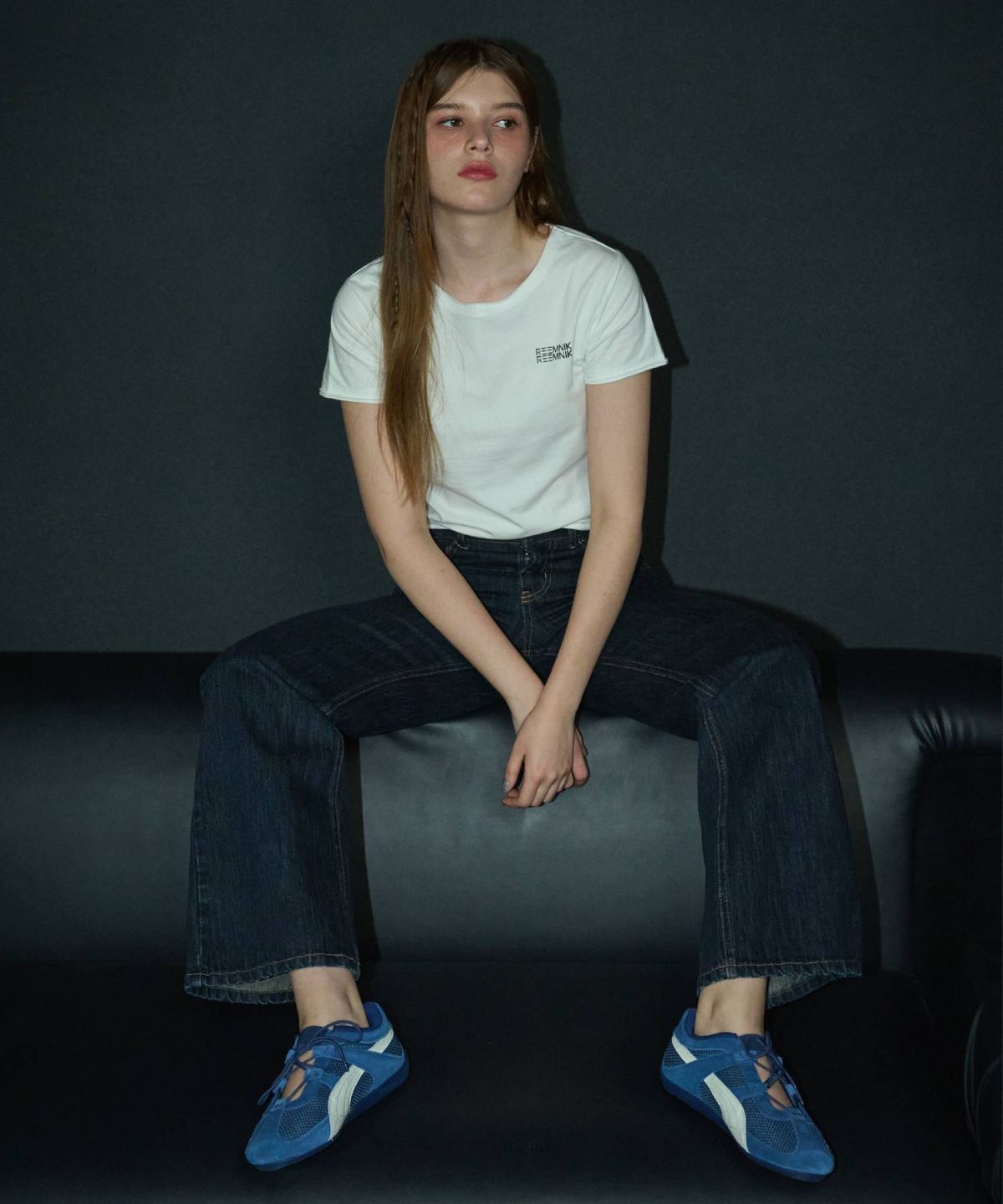 림닉(REEMNIK) MUTE BLANK SHORT-SLEEVED T-SHIRT [WHITE]