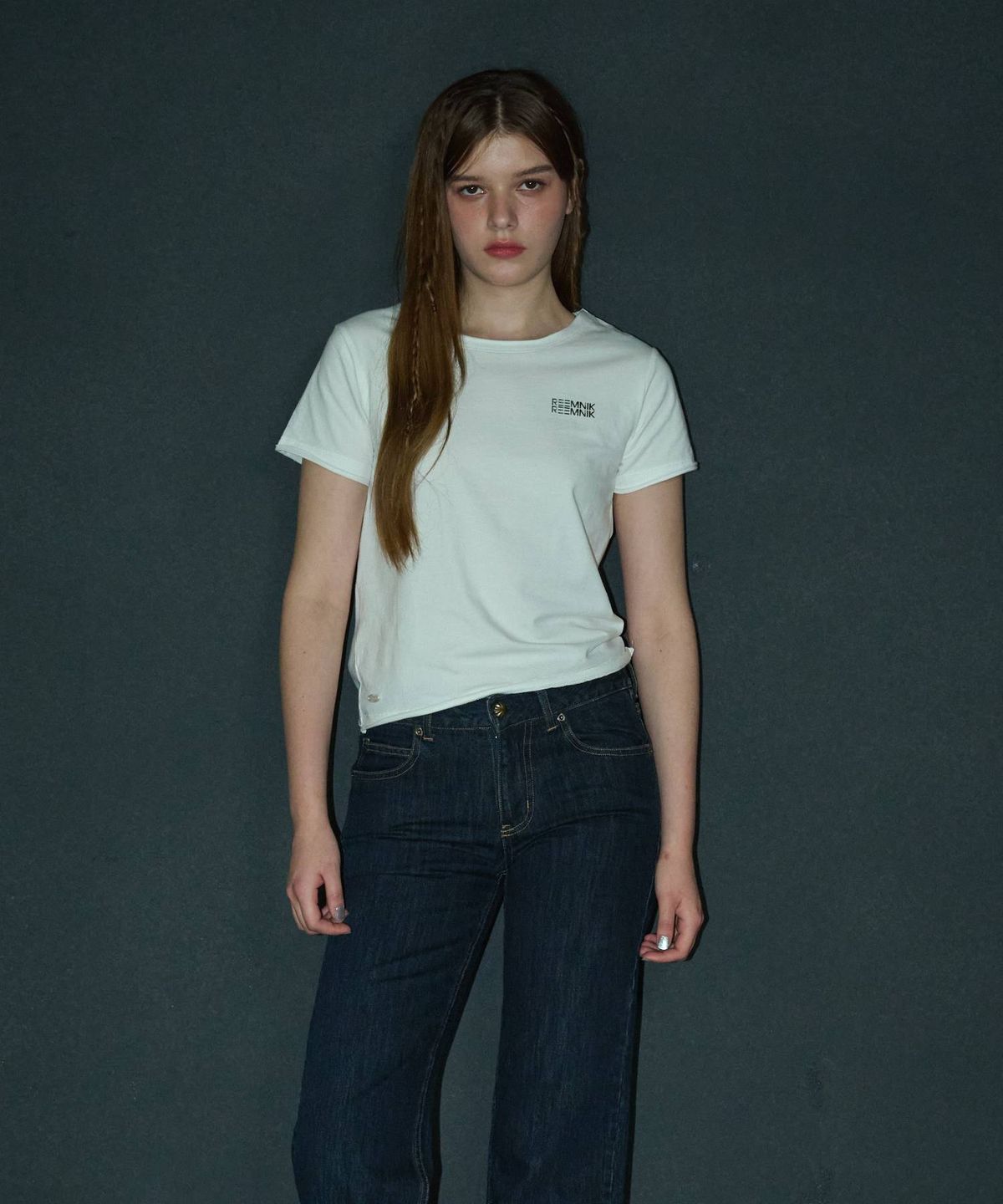 림닉(REEMNIK) MUTE BLANK SHORT-SLEEVED T-SHIRT [WHITE]